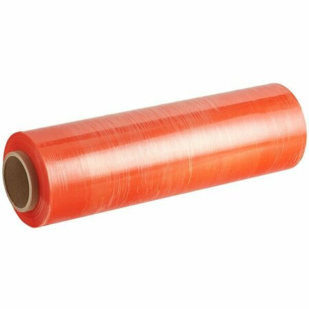 LAVEX 18'' x 1500' 80 Gauge Orange Tint Stretch Wrap / Hand Film, 4PK 183HFORN1500